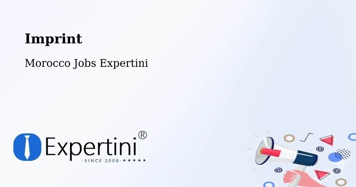 Imprint – Sidi Redouane - Morocco Jobs Expertini